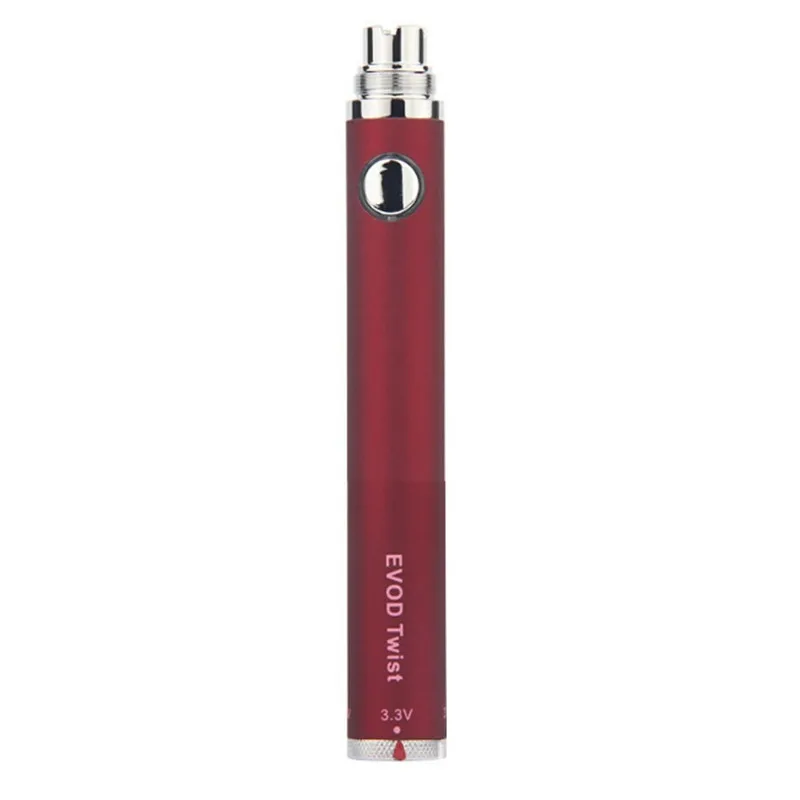 Adjustable Voltage CBD Battery Evod Twist 900mAh Bottom Twist Slim Pen for 510 EGO Cartridges