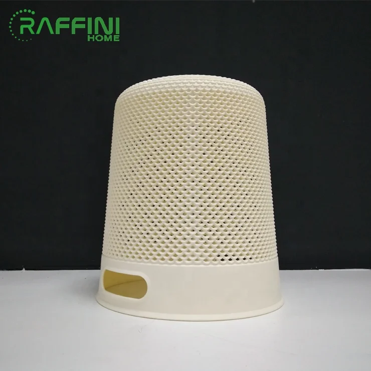 
Customized Storage Baskets Home High Quality Office Organizer Black Trash Paper Basket Organizer PP Rubbish Bin Plastic 