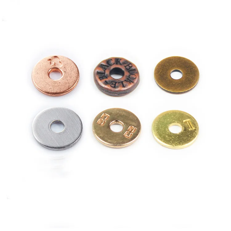 High quality custom embossed logo brass alloy denim metal Jacket rivet custom jean rivet for jeans