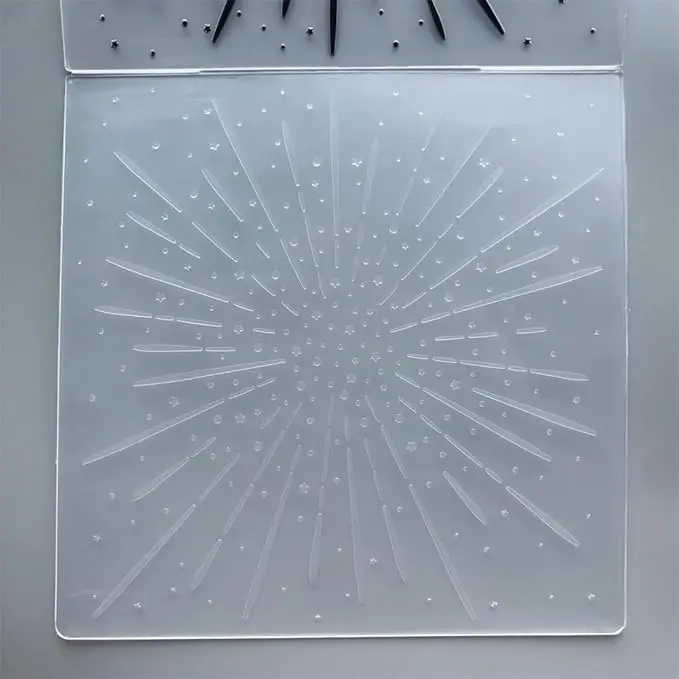 New Fireworks Background Embossing Folders for Cards Making Supplies DIY Papers Photo Album Crafts