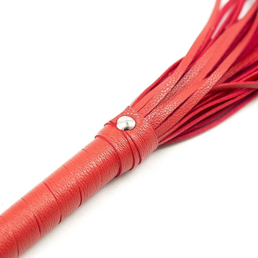 Leather Horse Harness Bull Whips Sexy Flirting Fetish Whip Handle Spanking Tassel Leather Whips For BDSM Bondage Sex Toy