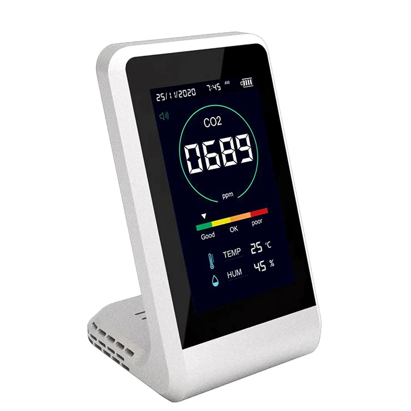 
PSE Indoor CO2 meter, wireless CO2 temperature humidity Monitor arduino, workshop classroom office air Quality CO2 monitor 