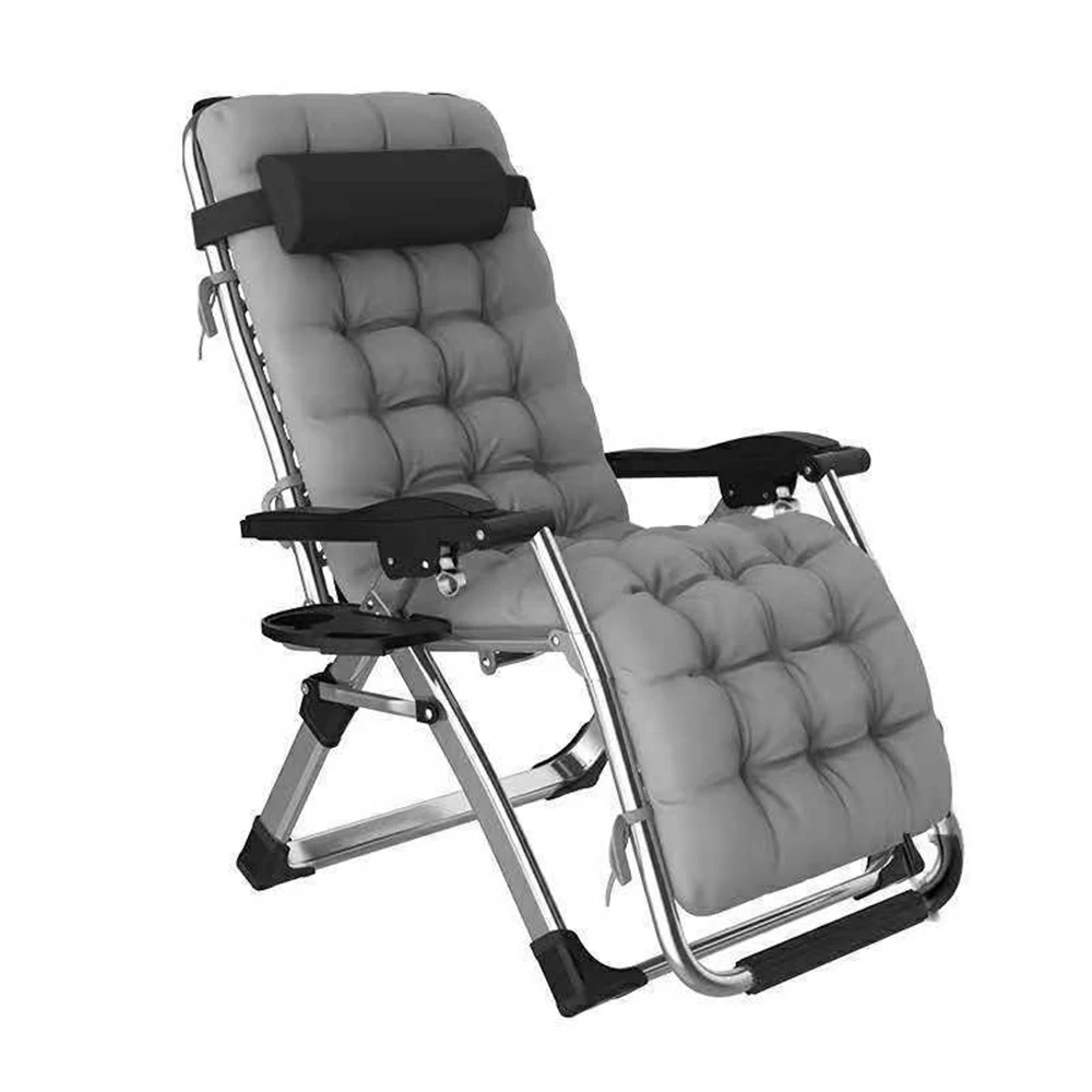 Outdoor Camping Fishing Folding Lounge Chair Recliner Zero Gravity Chair Patio Portable Padded Sleeping Office Chair