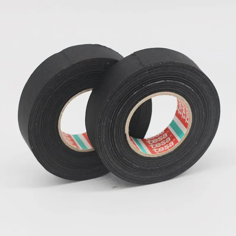 prime brand tape tesa polyester tape Tesa 51025 black pet cloth tape for Wire Harness