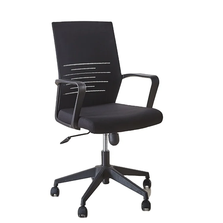 Indonesia adult nylon backrest rotating swing mesh office reception chair mechanism with swivel lock