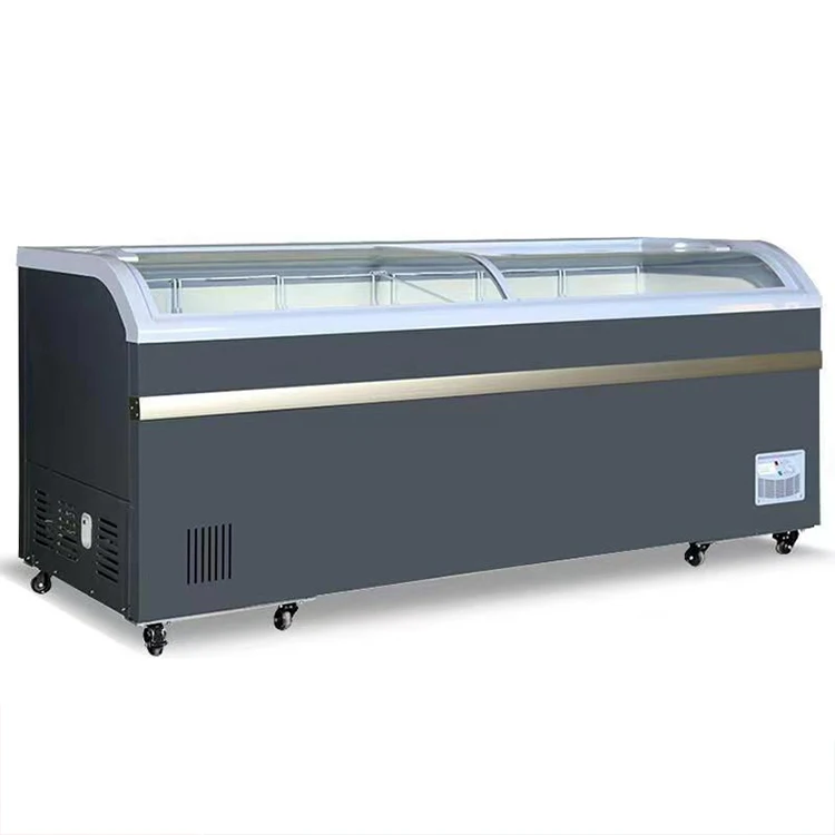 Commercial Supermarket Refrigerator Display Cabinet Freezer Ice Cream Fridge For Sale