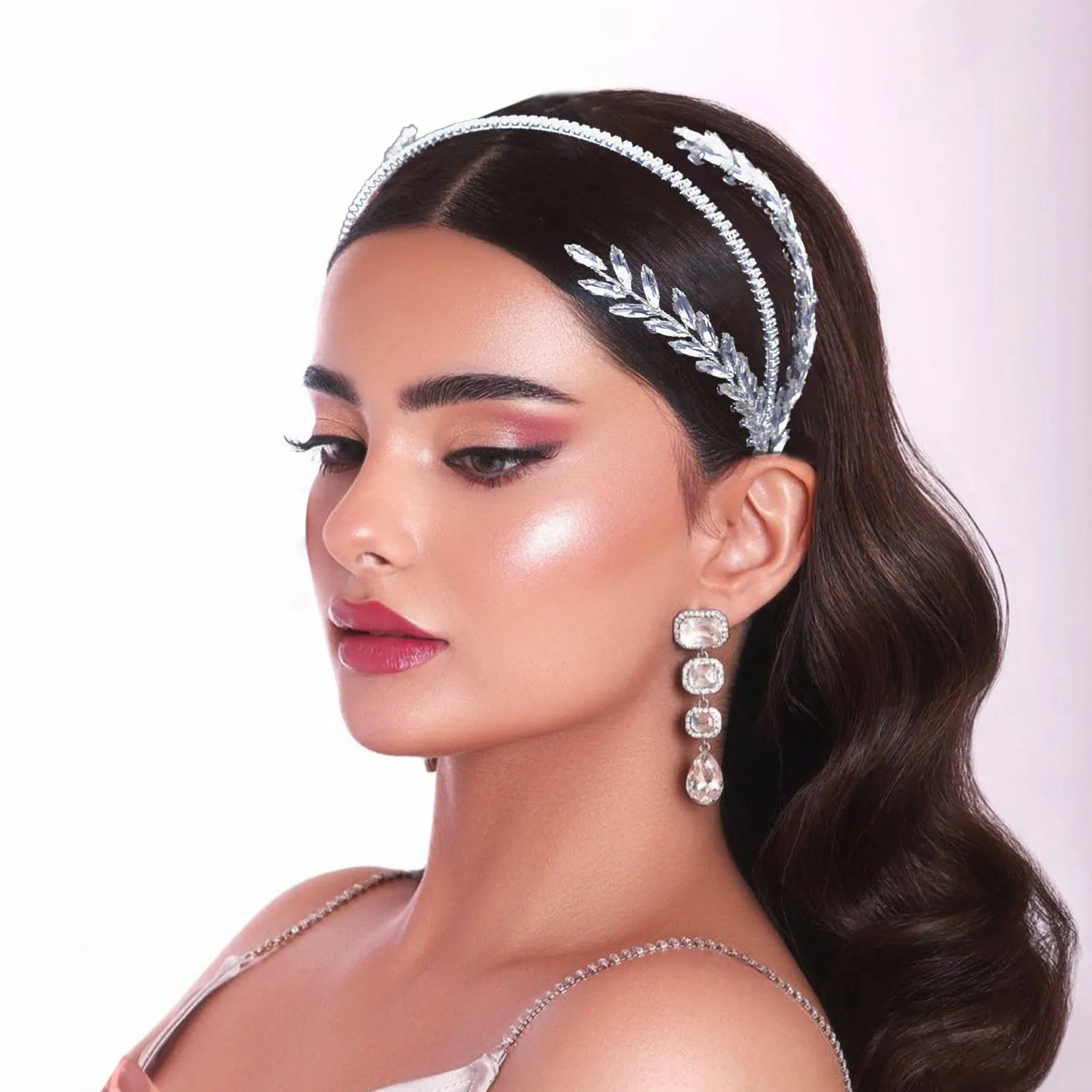 2023 made hand rhinestone wedding dress accessories bridal hair band