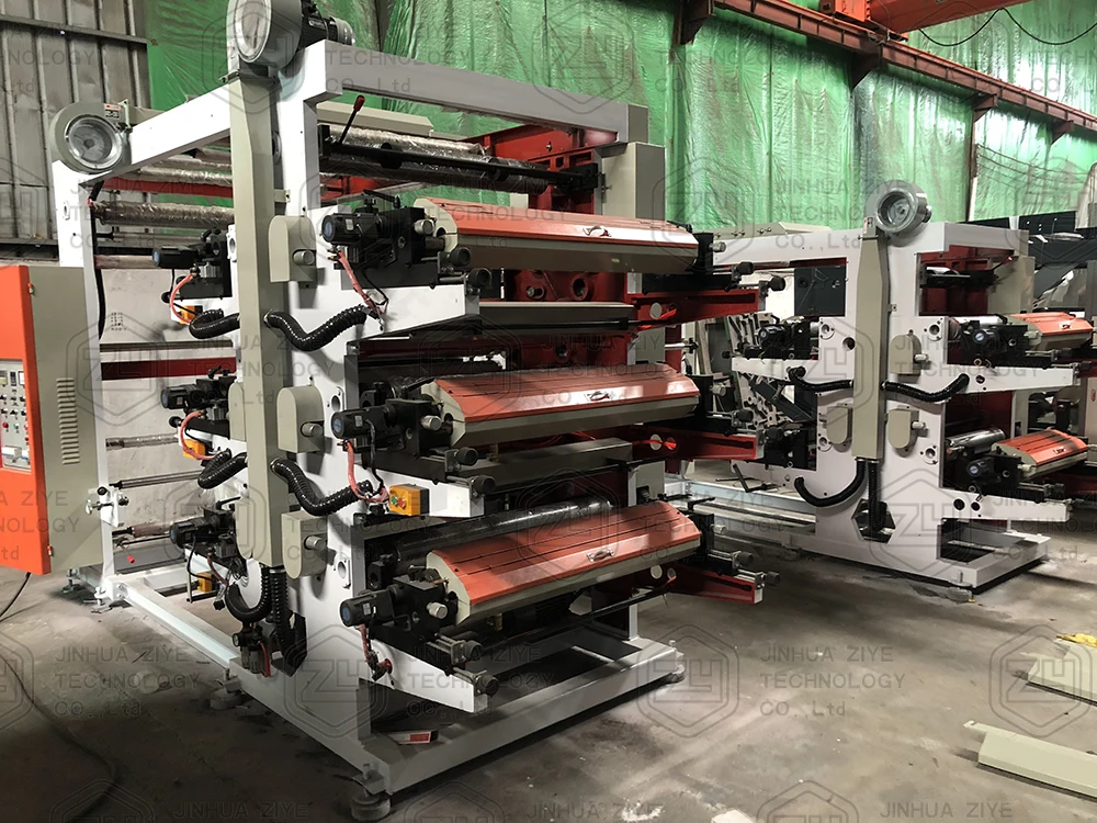 Flexographic Flexo Printing Machine for Plastic Bag FP41000 Hot Sale 4 Colors Flexographic Printer Letterpress Hot Product 2019