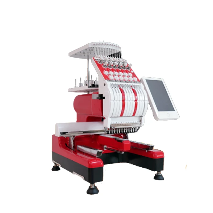 single head 12 needles clothes computerized embroidery machines with prices