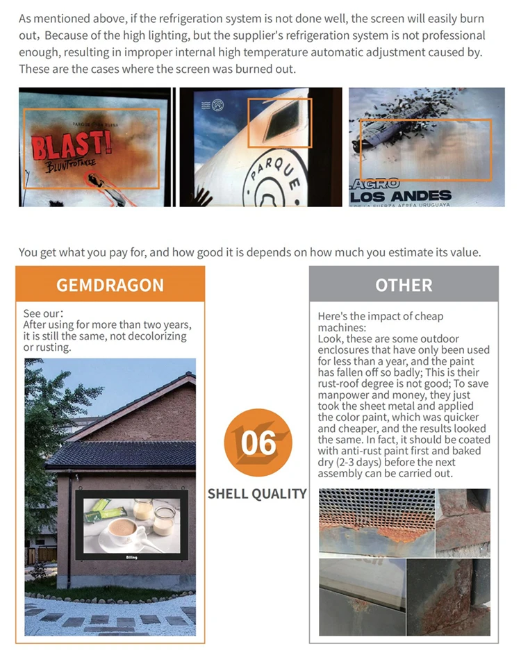 digital advertising screen outdoor