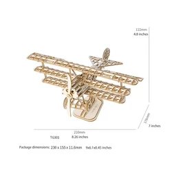 3D Wooden Puzzle DIY Wooden Model Kits Rotating Ferris Wheel Wood craft kits For Teen and Adult Creative Desktop Decoration gift