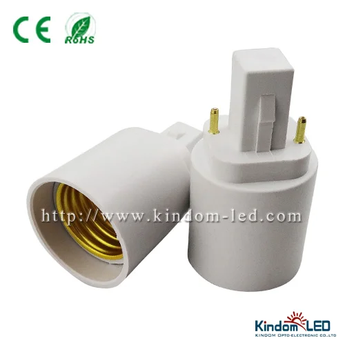 Hot Seller PBT Anti-Fire G24D Convert to E27 Socket G24 to E27 Adapter