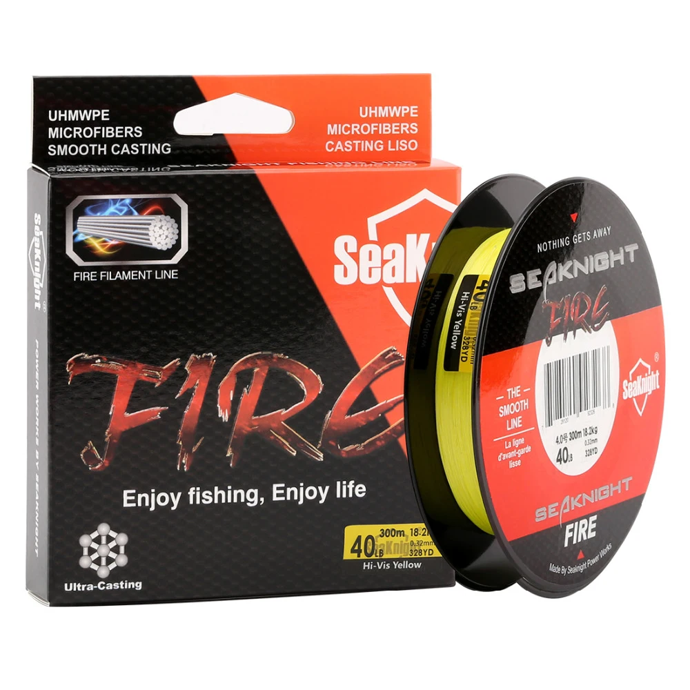 SeaKnight Fire 150M 300M Braid Line Fishing Thread Japan 6LB-40LB Tali Pancing Filament Fishing Line
