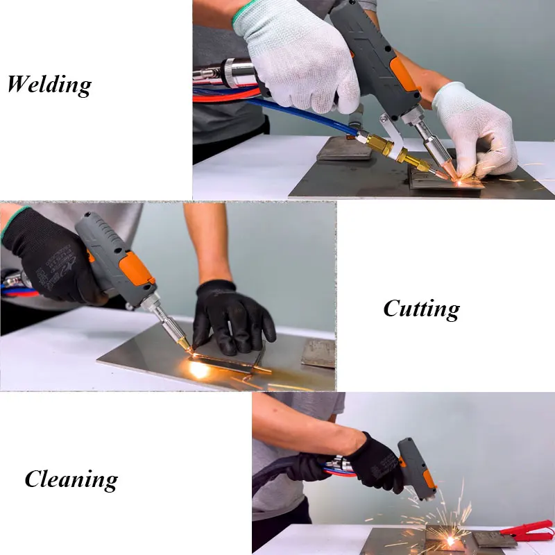 Portable Water Cooled CW Rust Removal Clean 4 IN 1 Weld Device 1500W 2000W 3000W Fiber Equipment Laser Cutting Welding Machines