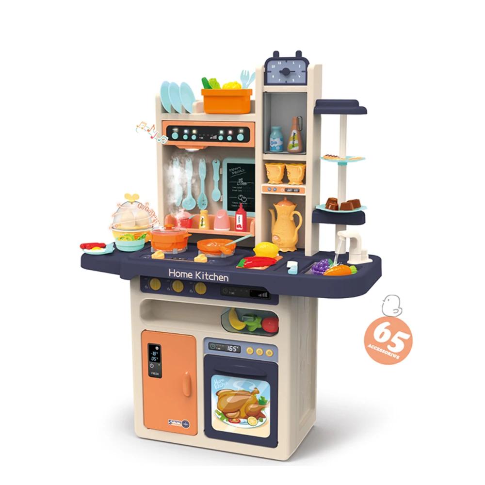 Juguetes al por mayor дети Кулинария современный набор пластиковые кухонные игрушки с музыкой и somke