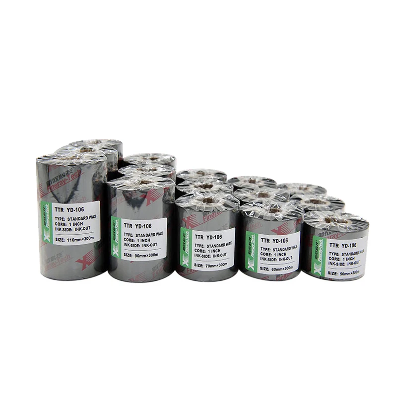 FINERAY High Performance Label Printer Ribbon Thermal Transfer Product Trademark Tag Printing Ribbon