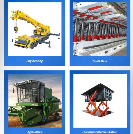 
double acting three level hydraulic cylinder used in environmental sanitation equipment 