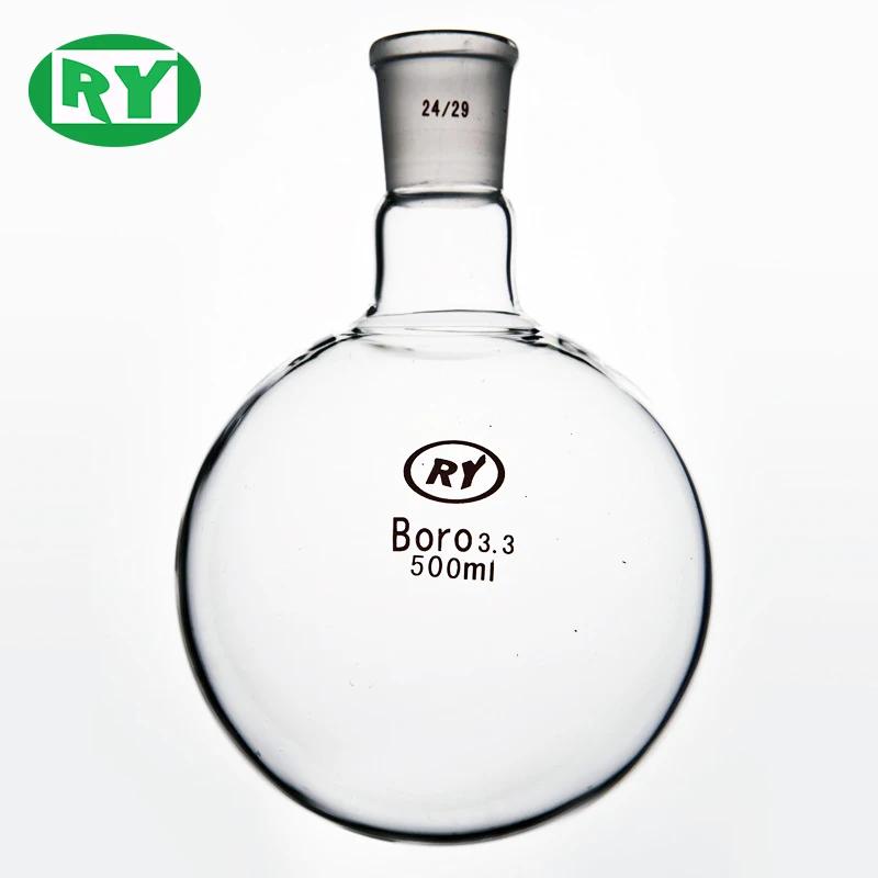 Колба с круглым дном и сферическим горлом