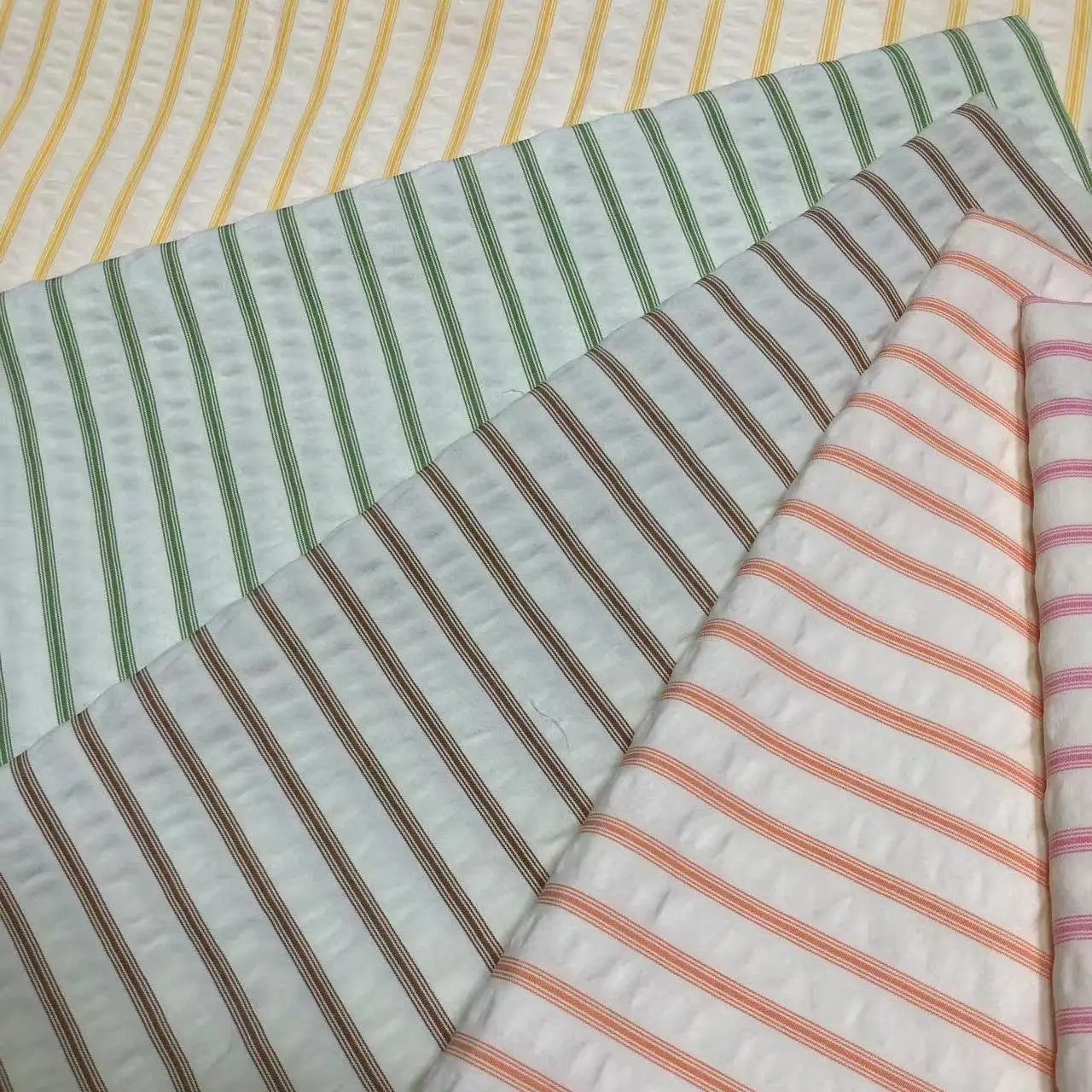 Jiexingtextile Woven Yarn-Dyed TC CVC Cotton Stripes Shirt Fabric Plain Style for Boys/Girls T-Shirts & Bags Coating Pattern