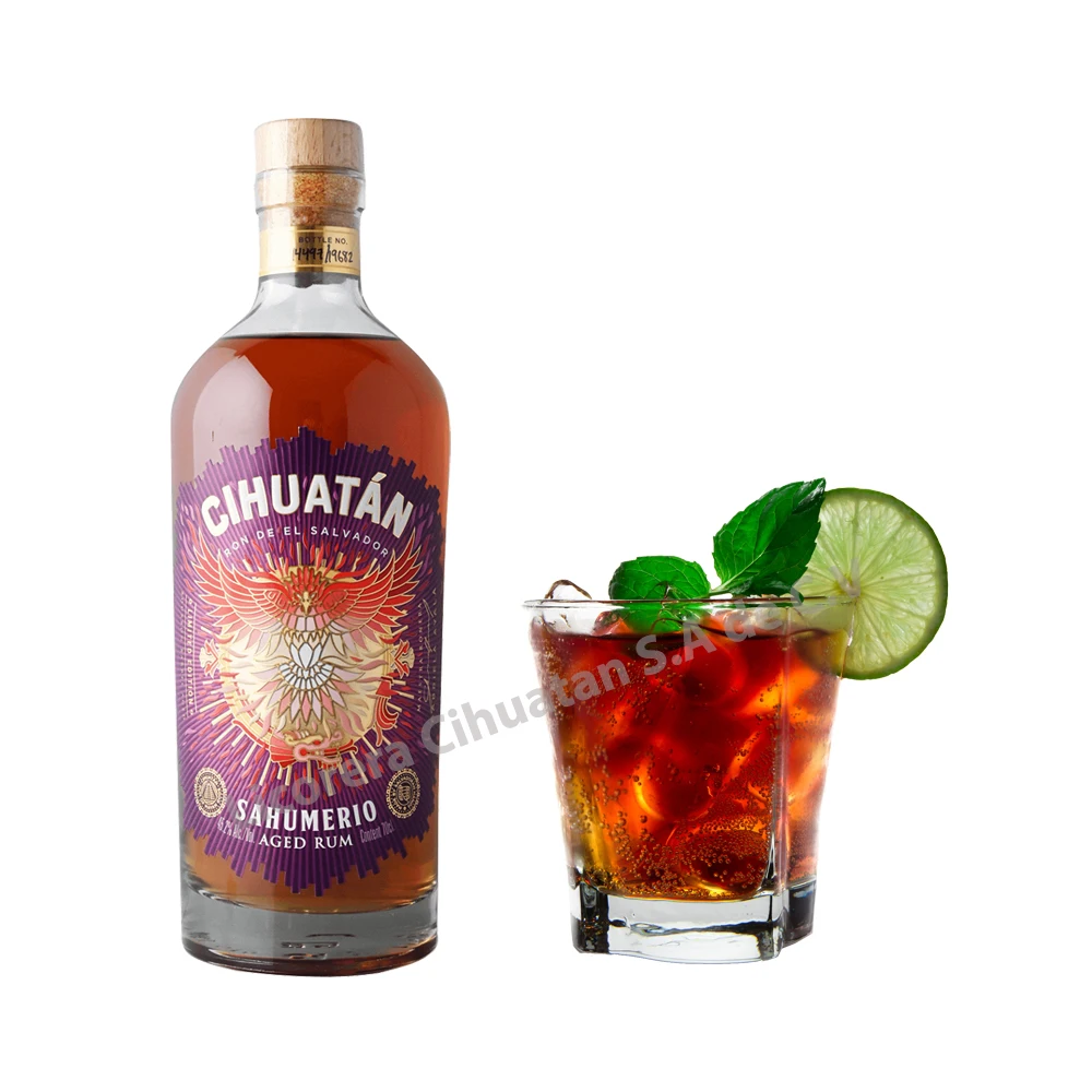 Cihuatan Sahumerio Essence Rum Reverent Fusion of Aged Spirits, Infused with Mayan Tradition and Exotic Flavors from El Salvador