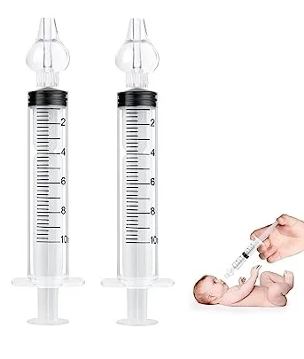 Nasal Irrigation for Baby, 2Pieces Comfortable Baby Nasal Aspirator Irrigation