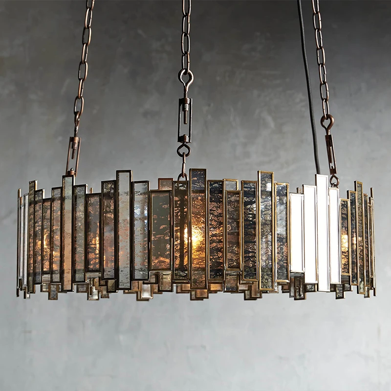 Contemporary American Retro Design Interior Decoration Living Room Bedroom Corridor Hallway Hanging Lighting Crystal Chandelier
