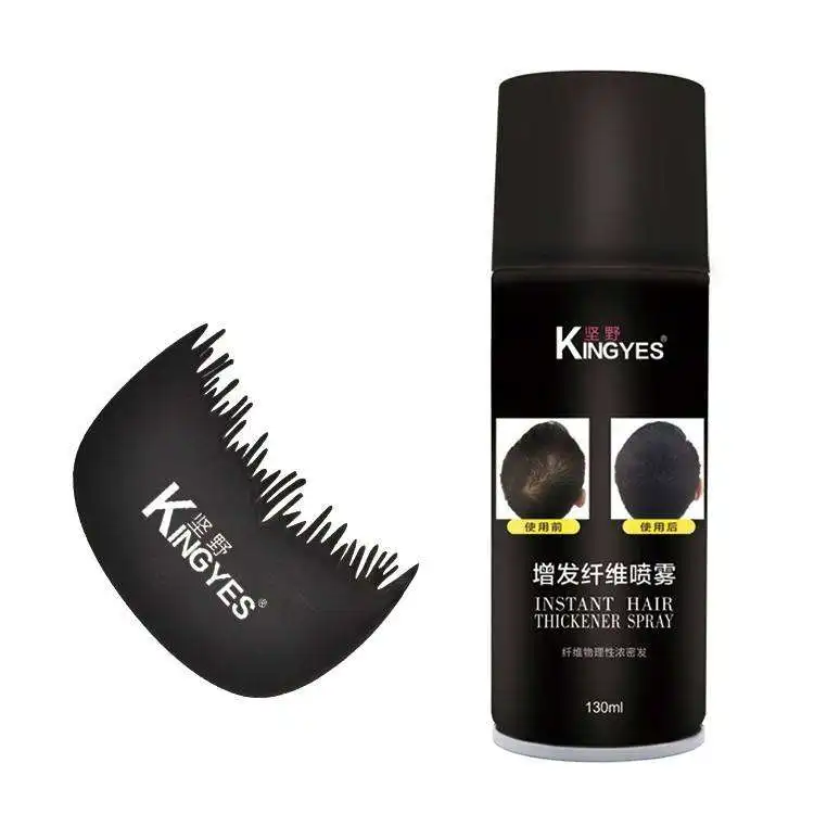 Factory herbal natural darkening magic black hair color shampoo hair fibers thickening spray