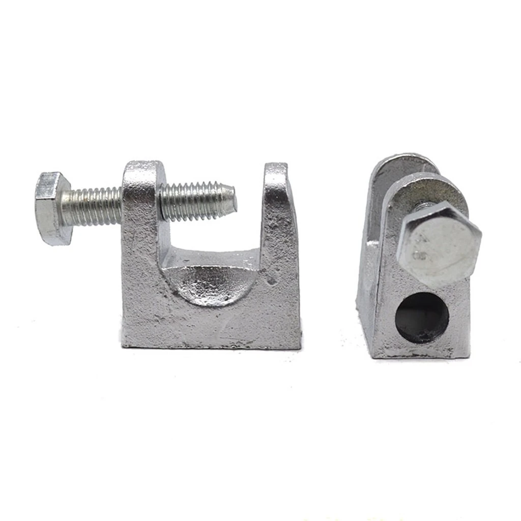 factory direct Cast Iron c section steel fitting Tiger Clamps square pipe clamp clip  tiger beam clamp