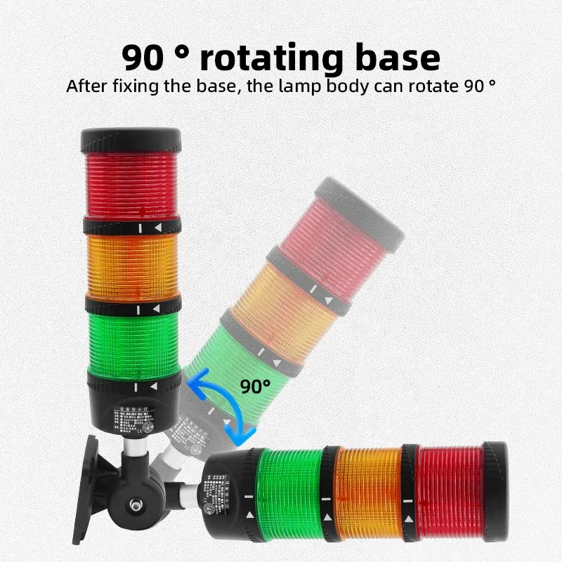 BENLEE LED Signal Tower Light 3 Layer Stack Security Alarm Indicator Lights CNC Machine Industrial Warning Light With Buzzer