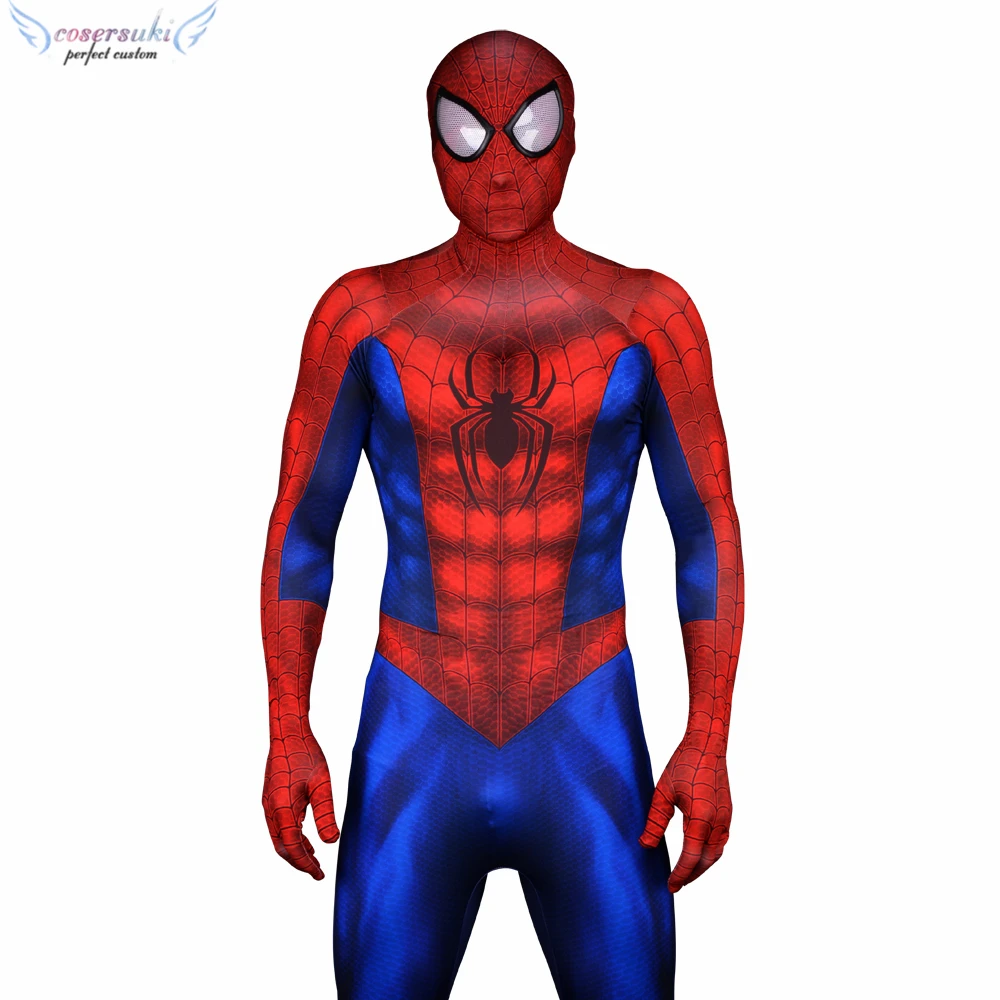 Amazing spider Miles Morales Muscle zentai Tights  kid adult Anime jumpsuit cosplay  costume