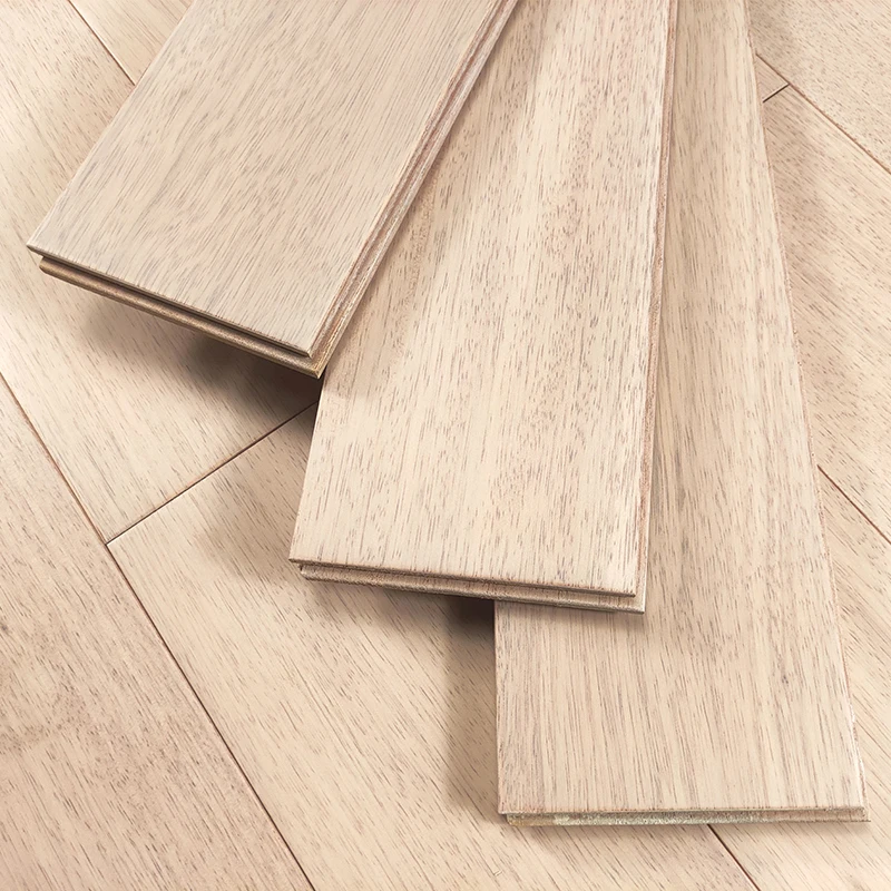 Indoor Bedroom Cream Solid Wood Flooring Wear-resistant Moisture proof hardwood flooring