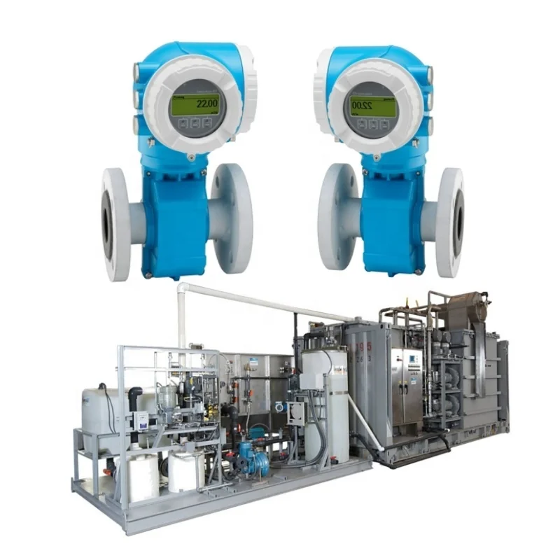 Water treatment equipment with Endress+Hauser flowmeter 50E/53E/55S/5BH E+H Promag series electromagnetic flowmeter