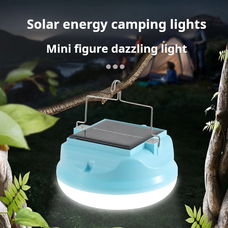 Hot Selling Outdoor Portable Solar Camping Light Lithium Battery Solar Rechargeable Emergency Light Bulb