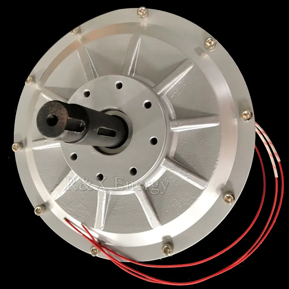 Изготовленный На Заказ 5kw 2000 об/мин, коррозийных свойствах, диск 3-х фазный тихий свободной энергии электрической энергии с низкими оборотами и магнитом, работающий от постоянного тока Генератор переменного тока