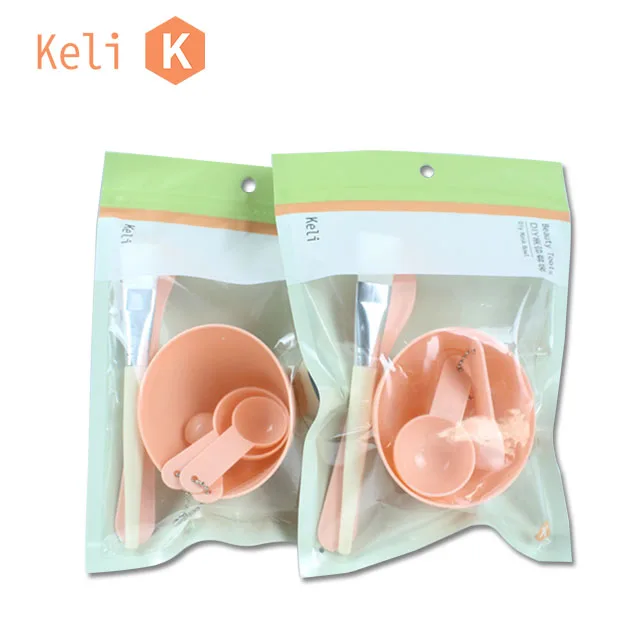 keli wholesale silicone mask bowl set beauty tools facial mask mixing bowl face mask mixing bowl with brush