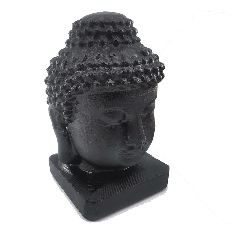 Wholesale nature Carving Crystal Healing stones carved crystal Black Obsidian Buddha head for crafts