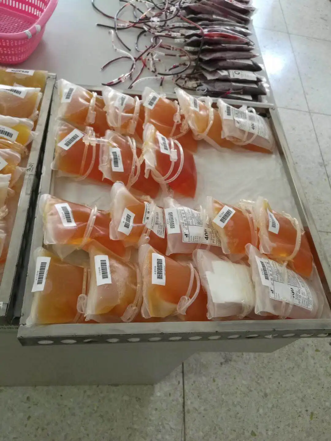 Floor 6 x 2400ml 12 bucket low speed ultra capacity refrigerated centrifuge for blood bank