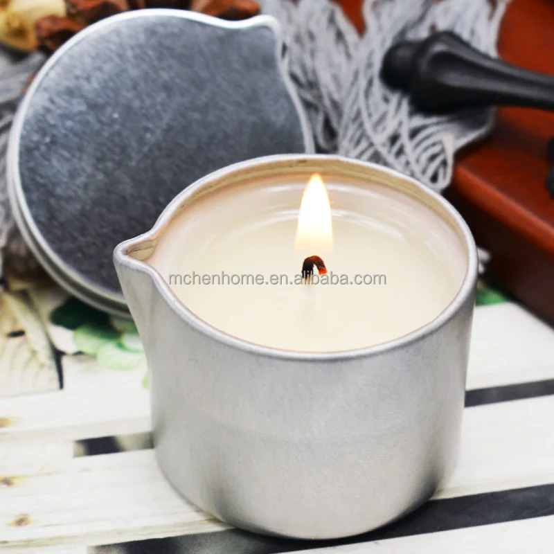 Soy Wax Warm Massage Oil Candle SPA Body Oil Scented Candle