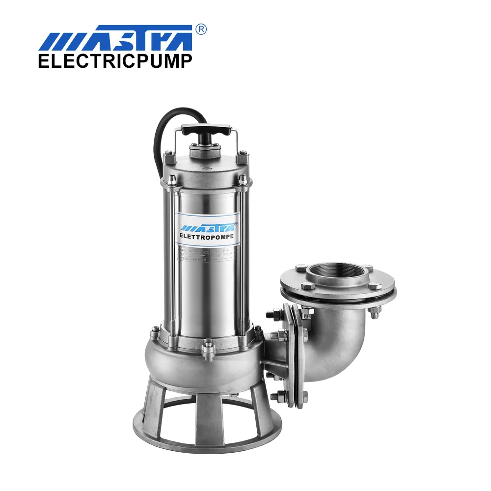 MASTRA stainless steel sewage cutter centrifugal deep well pumps solar submersible sewage water pump