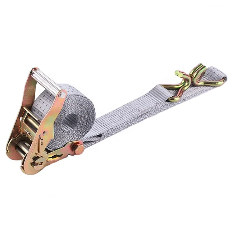 Cheap Factory Formal Product Track Cargo Ratchet Strap With Double J Hook