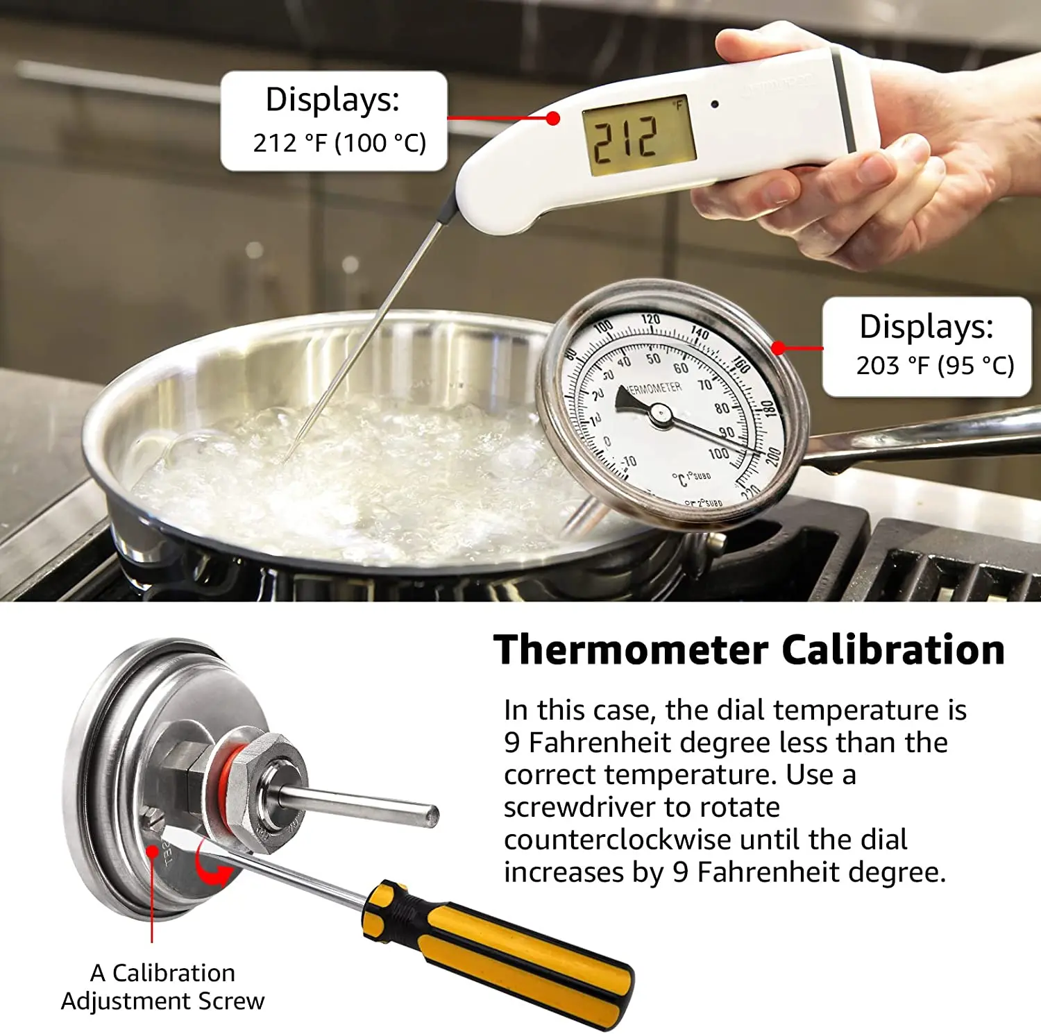 Homebrew Distilling Alcohol Distillation Brew Kettle Brewing Dia stainless steel  Thermometer with 1/2 Inch NPT port