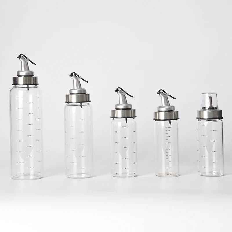 wholesale Hot selling high quality different sizes borosilicate glass oil pot bottle