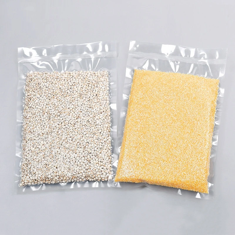 Chamber Vacuum Machine Use Precut Glossy Transparent Clear Plastic PA Nylon Heat Sealable Food Packaging Vacuum Bag