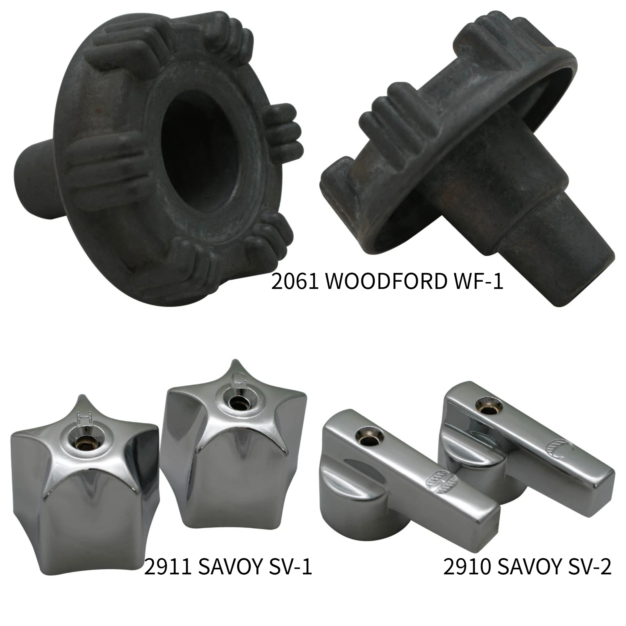 Wholesale Tap Fittings Central Brass Chrome Plated Lavatory Hot And Cold Faucet Handle For Export