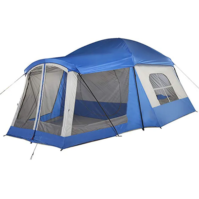 
8+ Person Tent Outdoors Water Resistant Dome Tent for Camping with Removable Rain Fly and Carry Bag 