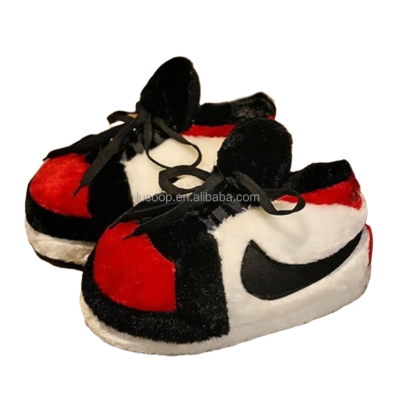 Hot sale indoor slippers winter boots casual sneaker plush fluffy home slippers cozy winter warm sneaker house shoes