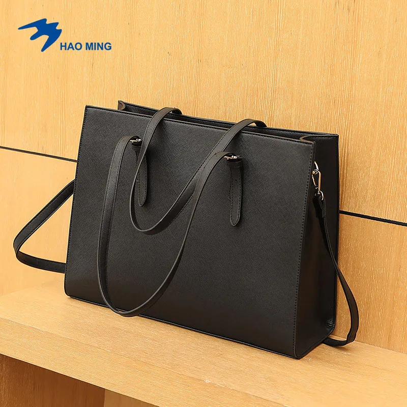 New Arrival Waterproof PU Leather 15.6 Inch Laptop Bag Women Laptop Tote Handbag Womens Leather Briefcase Handbags for Women