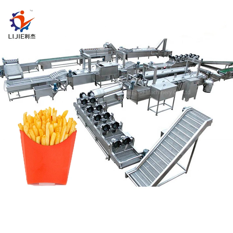 Full Automatic  French fries making machine Potato production line