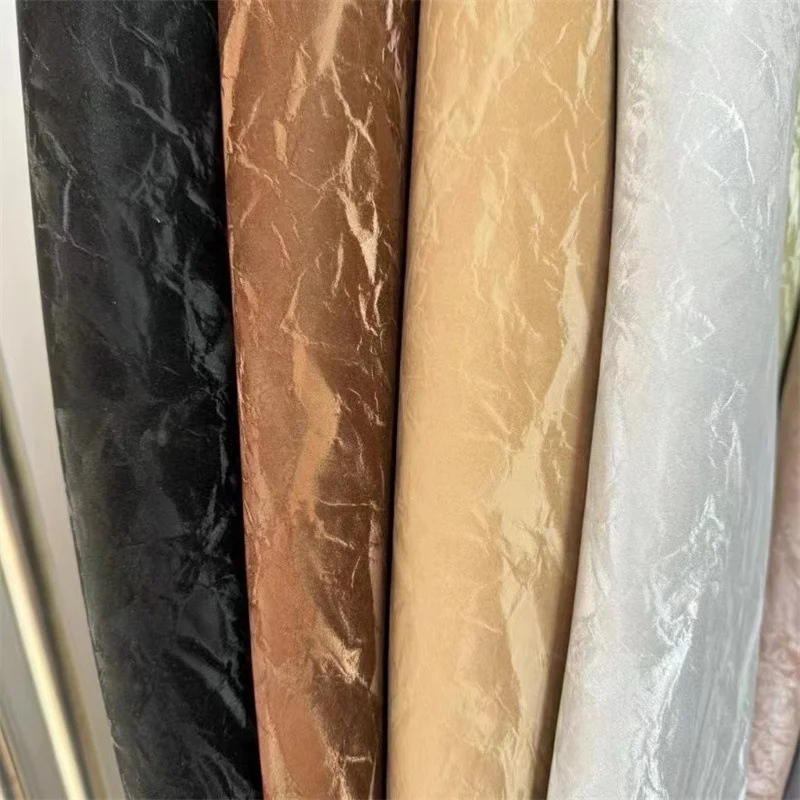 12x53Inch Soft Clear Texture Mercerized Velvet Smooth Vinyl PU Synthetic Leather Fabric Roll For Tote Bags Purse