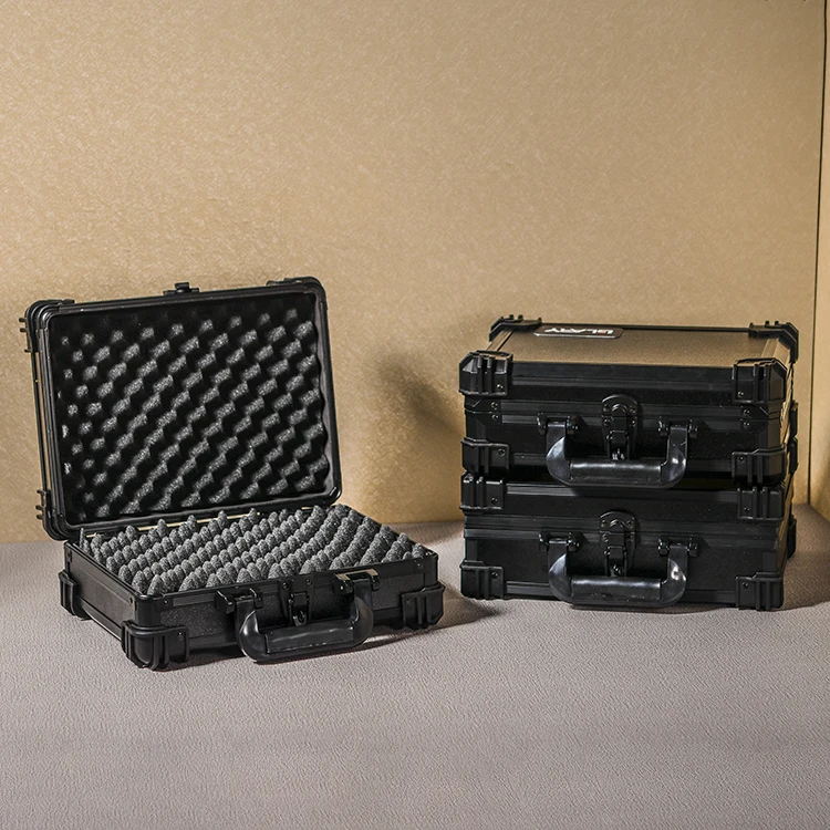 GLARY Stackable Profile Hard Shell case for Guns Box Durable Portable Aluminium Gun case Shockproof Gun case Box With Foam